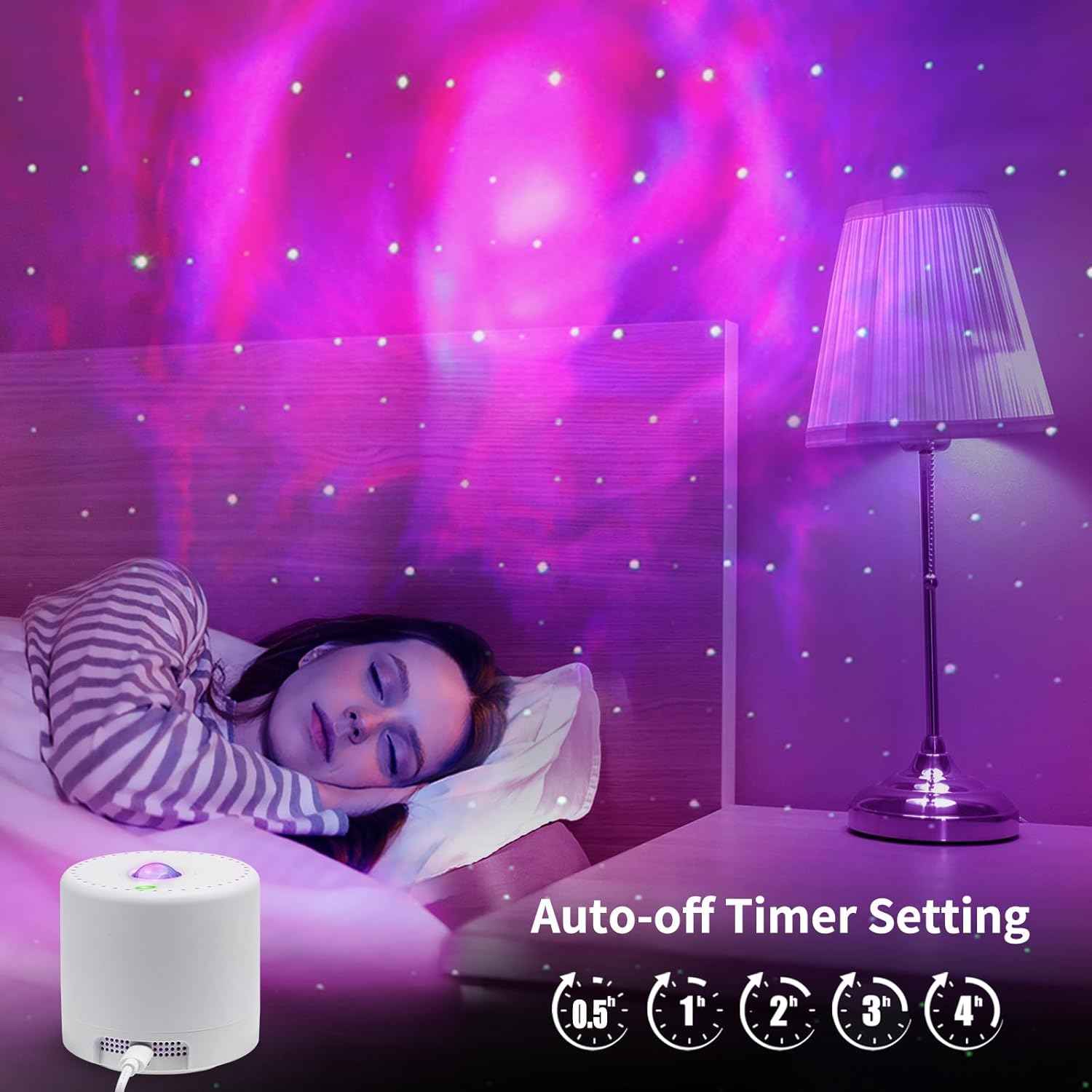 [Brand Name] Galaxy Star Projector – Bedtime Wind-Down Light for Adults, Calming Nebula Glow with Auto Timer