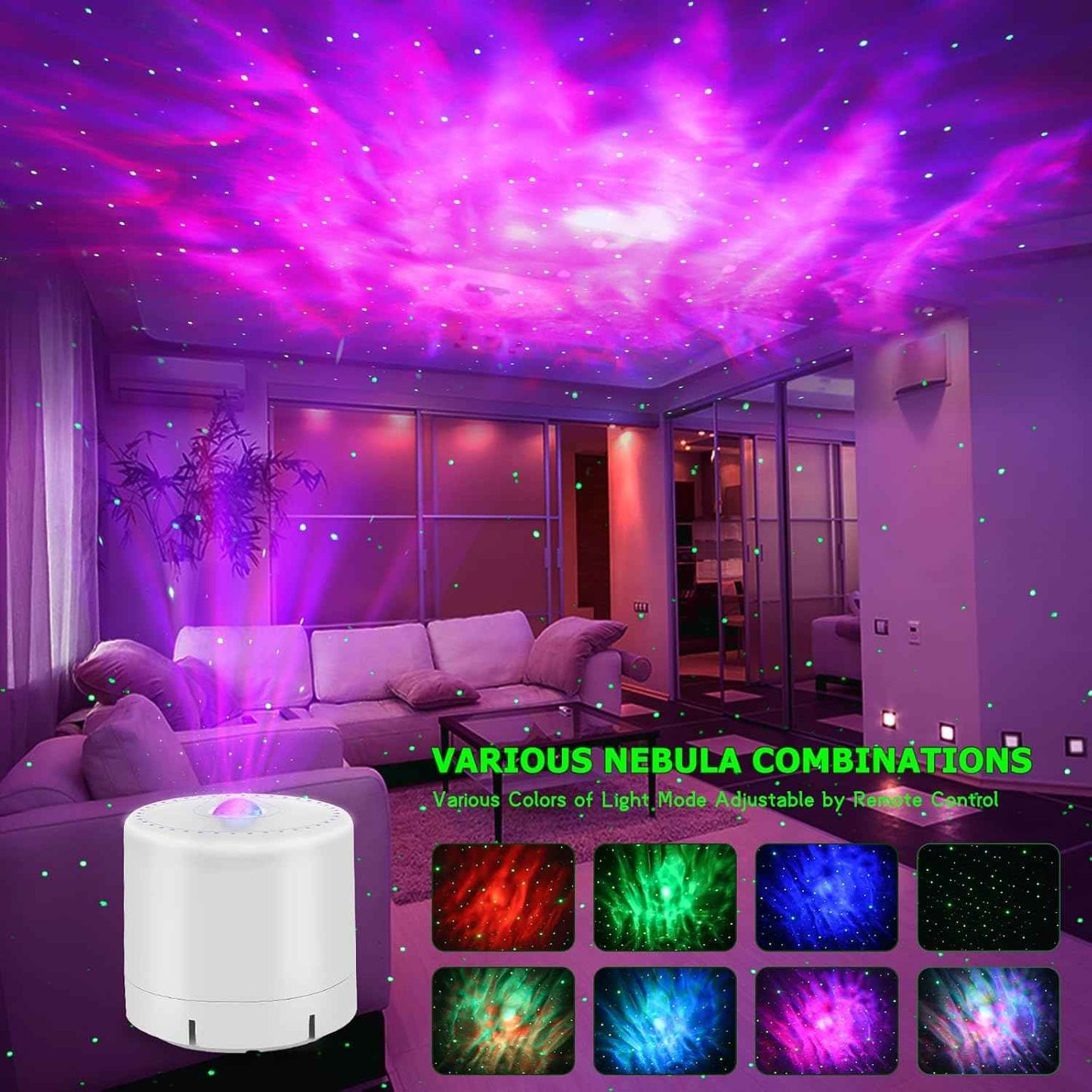 Star Projector with Timer and Music Sync – Thoughtful Housewarming and Holiday Gift for Couples, Teens, and Grandkids, Aurora Borealis Light