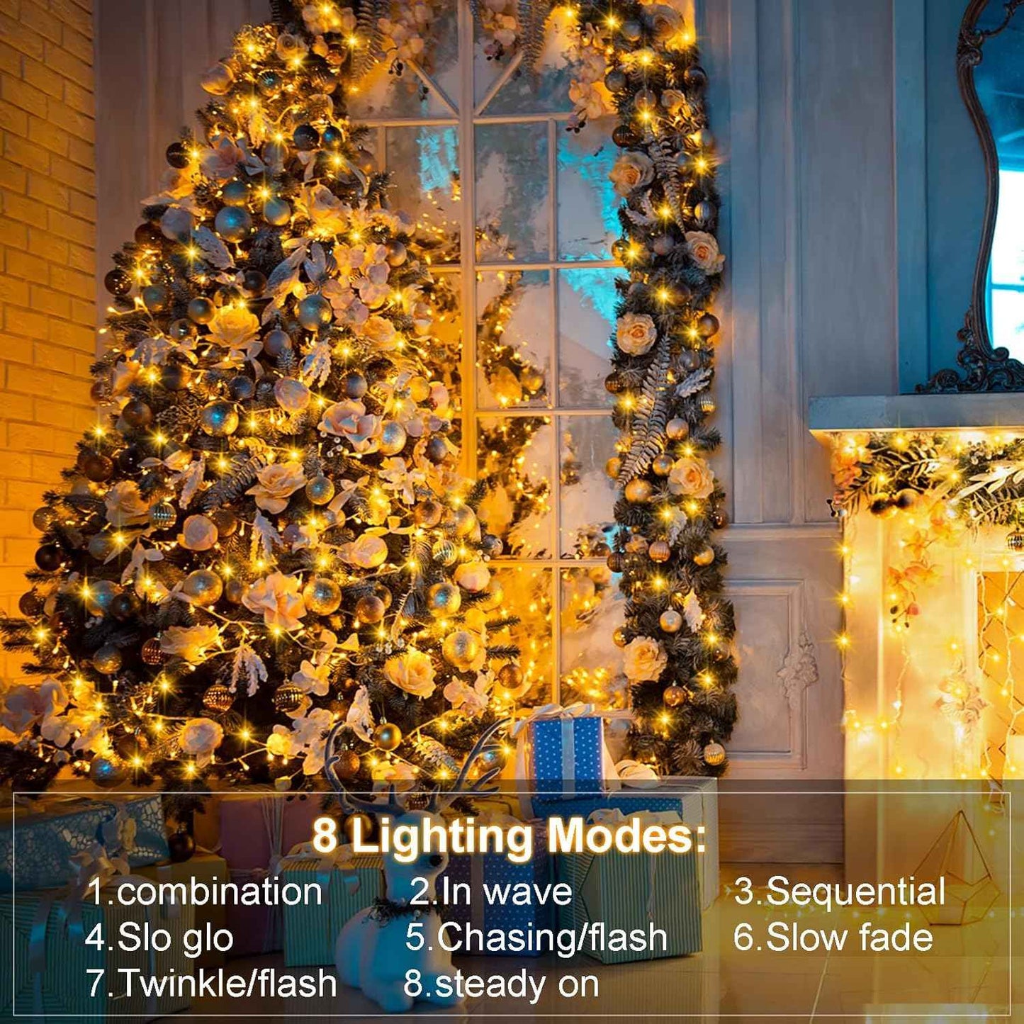 Brightever 4-Pack Waterproof String Lights – 16.5ft Battery Powered LEDs for Patio, Deck, and Garden Parties