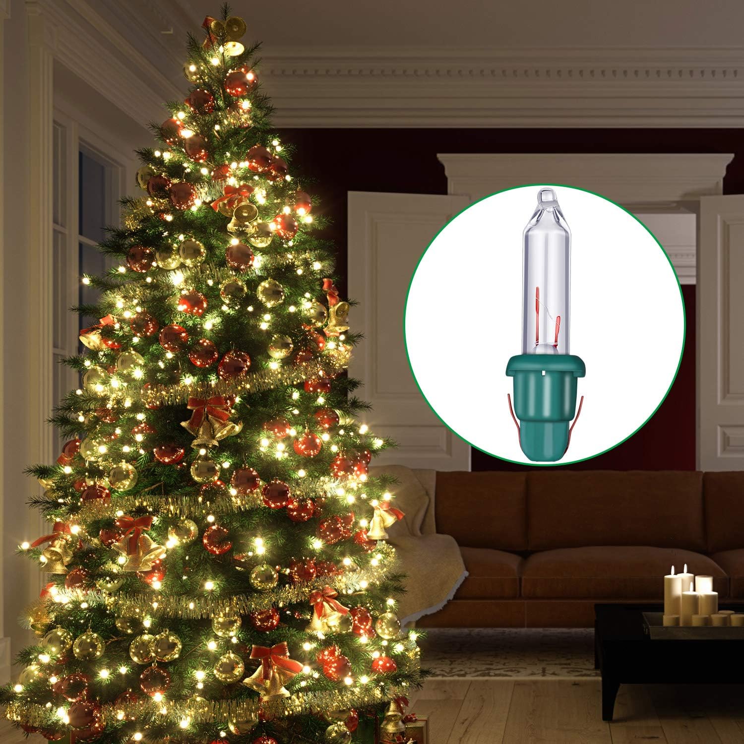 bulb dimensions 0.2 in diameter by 1.26 in height, compatible with inserted plastic or wire housings