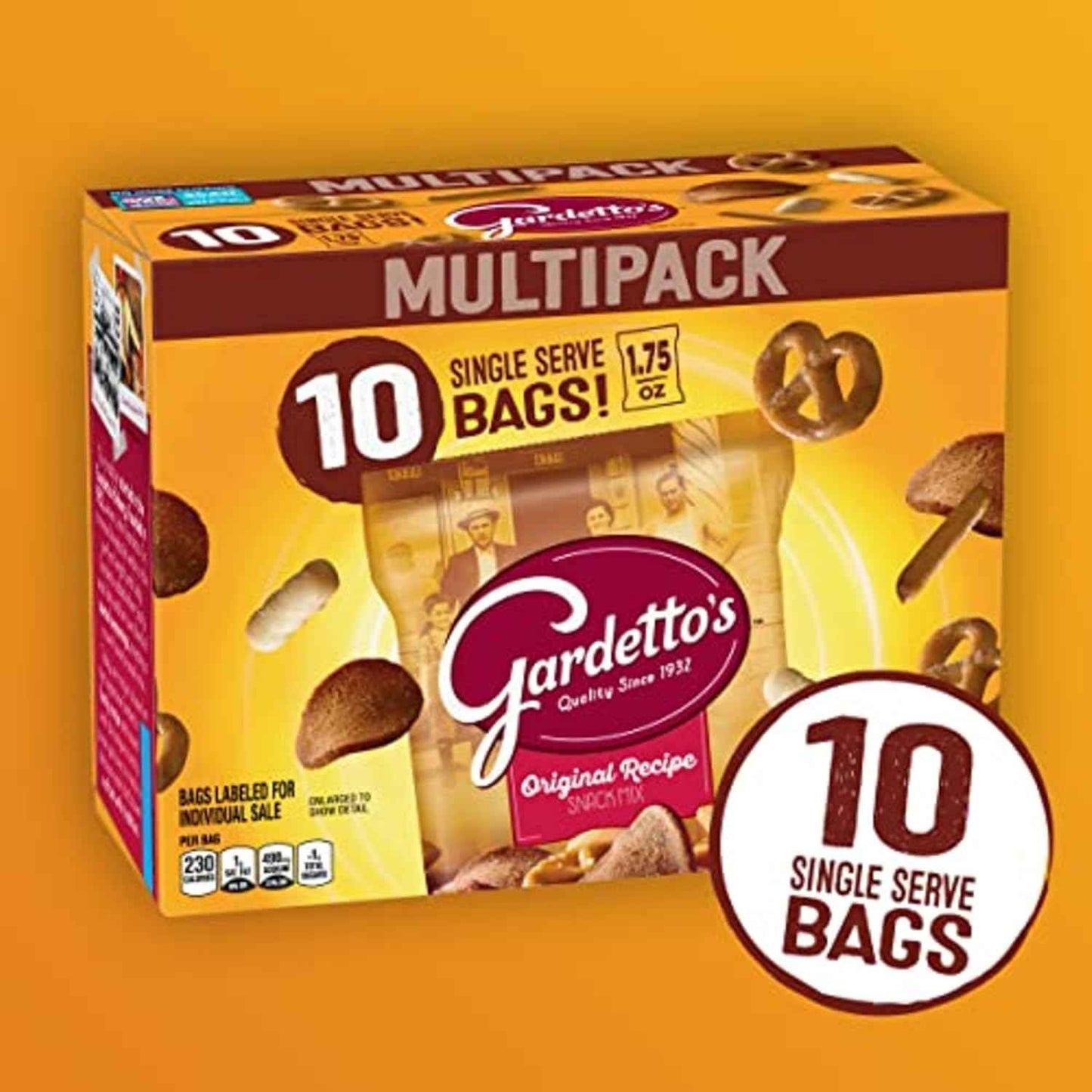 Gardetto's Original Recipe Snack Mix – Travel-Friendly Snack Packs for Car Cup Holders, Suitcases & Airport Layovers