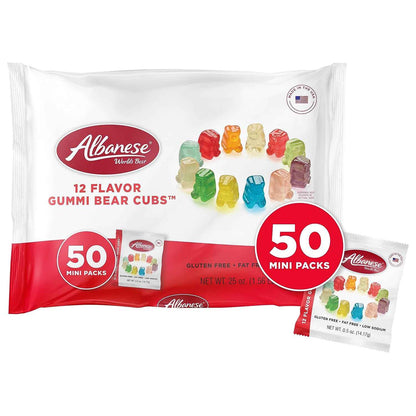 Albanese World's Best Spellbinding Gummies Mini Packs – Allergy Conscious Trick or Treat Bags Made in USA