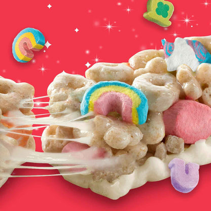 Lucky Charms Breakfast Cereal Treat Bars – Lunchbox Snack for School-Age Kids, Individually Wrapped Value Pack of 16