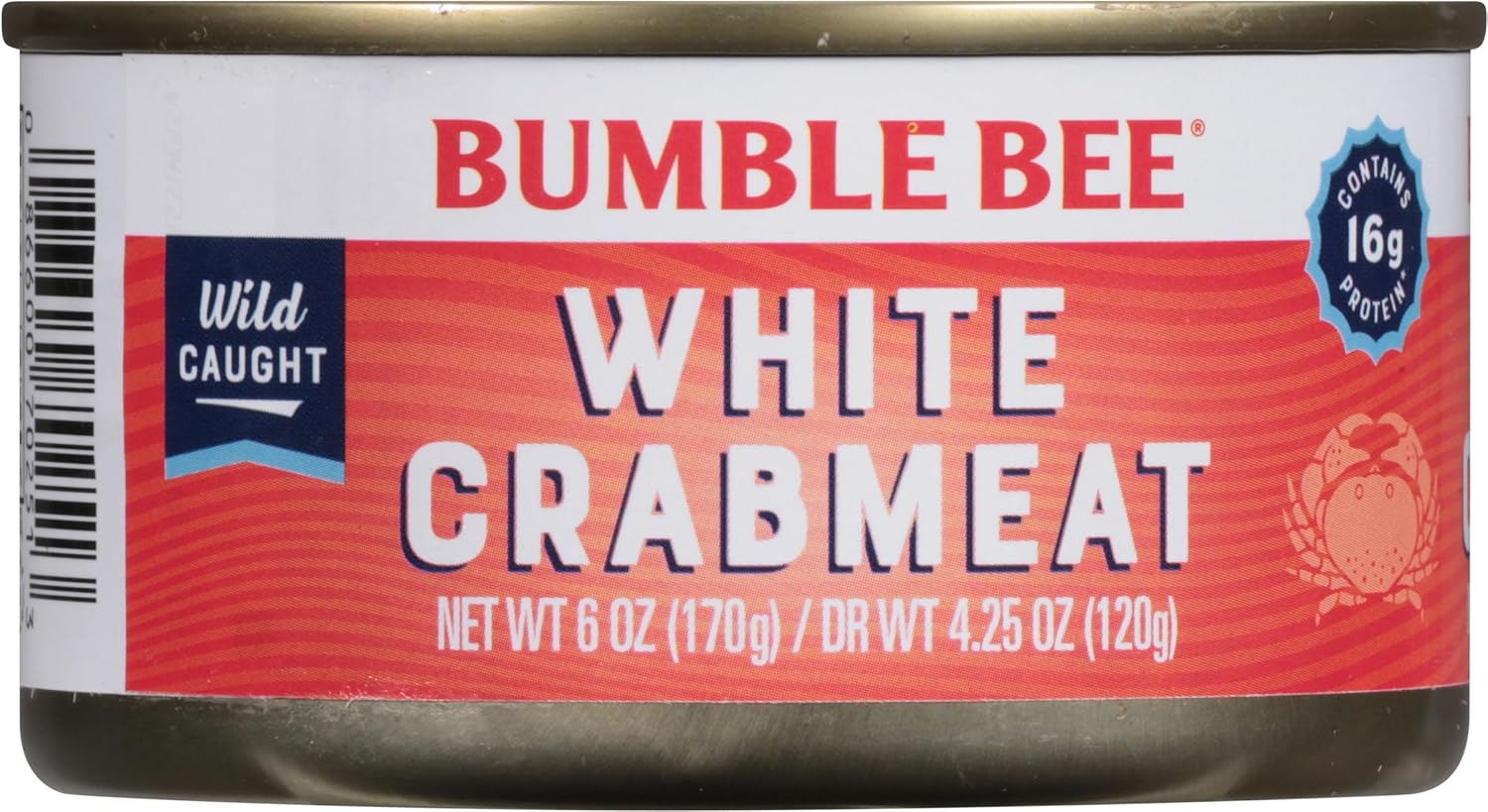 Bumble Bee Canned Crab Meat – 16g Protein Snack for Mindful Eating and Calorie-Conscious Home Chefs