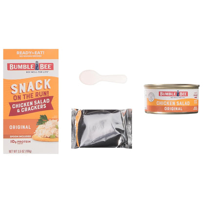 Bumble Bee Snack on the Run Chicken Salad Kit – Shelf-Stable Lunch for Bike Paths and Road Trips, No Refrigeration Needed
