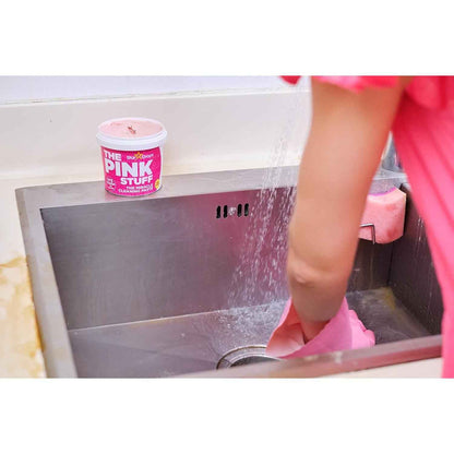 Stardrops The Pink Stuff Paste & SQeeZY Sponge Bundle – One Tub Replaces a Shelf of Cleaners for a Clutter-Free Apartment