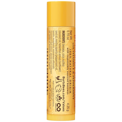 Burt's Bees Beeswax Lip Balm 12-Pack – Kid-Safe Back-to-School Stocking Stuffer for Lunchbox and Backpack