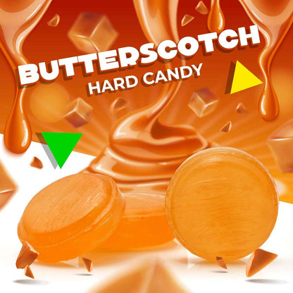 Arcor Butterscotch Hard Candy – Decorative Candy Bowl Filler for Living Room and Coffee Table, Shiny Gold Discs in 1 Lb Bag