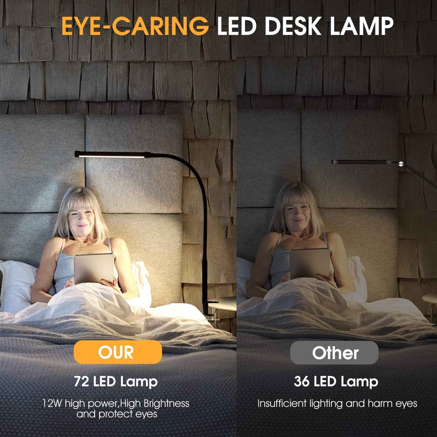 LED Desk Lamp with Clamp – Home Office Task Light for Remote Work & Deep Focus