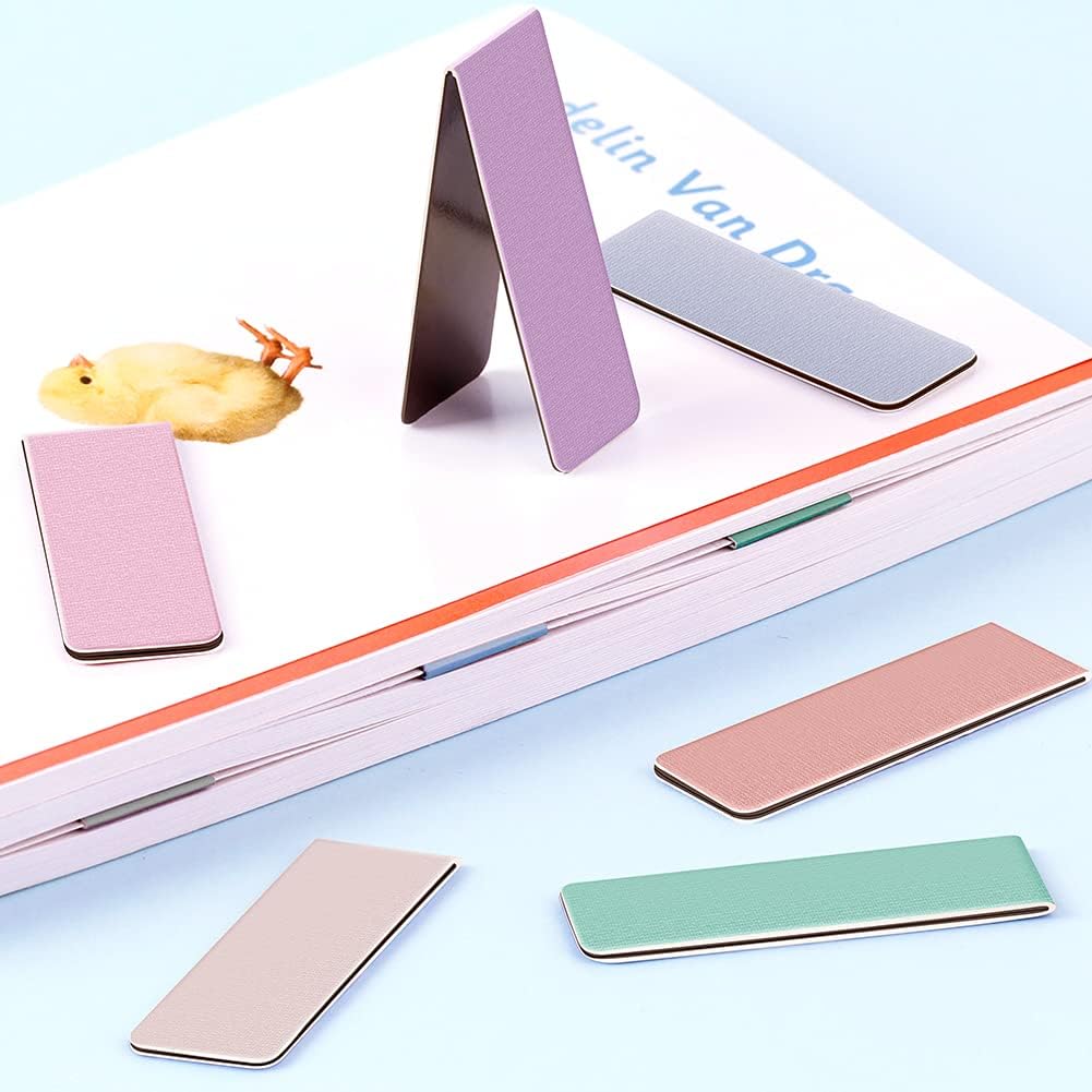 UpUDo_12_Pack_Magnetic_Bookmark,_Book_Marker_Clip_for_Teachers,_Students,_Book_Lovers,_Printing_on_2_Side