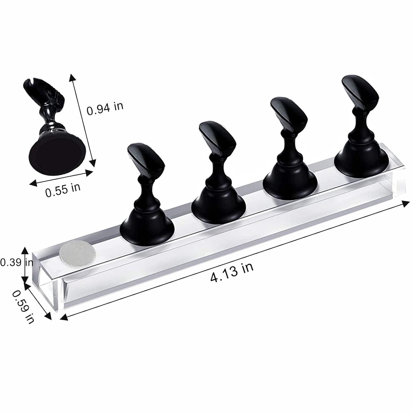 10Pcs_Nail_Stand_for_Press_on,_Fake_Acrylic_Nail_Stand,_Nail_Display_Practice_Stands_with_Magnetic_Base,_Nail_Tip_Holders_for_Salon_and_Home_DIY