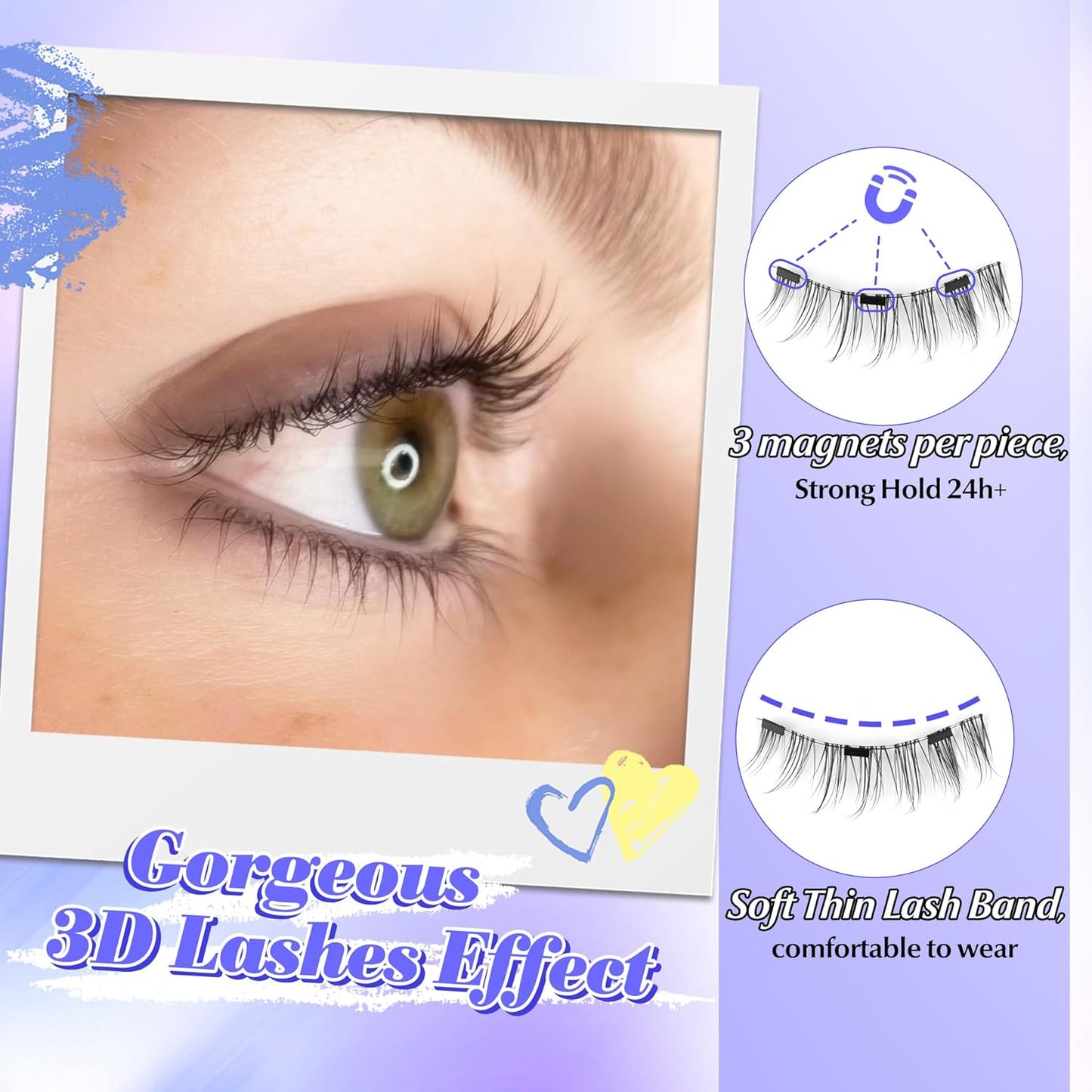 ALICE_Magnetic_Eyelashes_Natural_Look,_Reusable_Manga_Magnetic_Lashes_Kit_with_Applicator,_No_Glue_Needed_Magnetic_Eyelashes_Kit,_Easy_to_Wear_and_Remove_for_All-Day_Comfort_Makeup_Cosmetic_Lash_Extensions_Eyelashes_Extensions_Eyelash_Extension