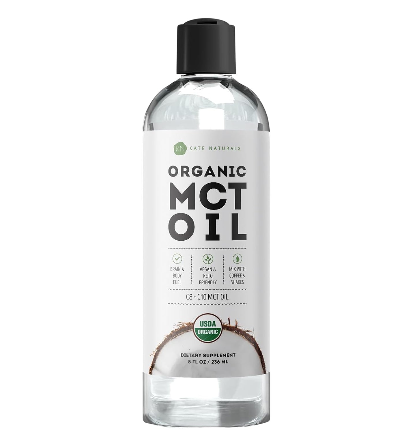 c8 (caprylic) and c10 (capric) mct blend sourced from coconut