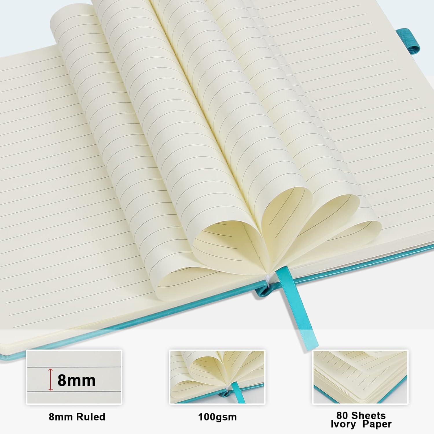 A5_Journal_Notebook,_Leather_Ruled_Notebooks_160_Pages_Diary_100gsm_Thick_Paper_Writing_Hardcover_Notebook_with_Pocket_for_Work_Men_Woman_8.4_x_5.7_in