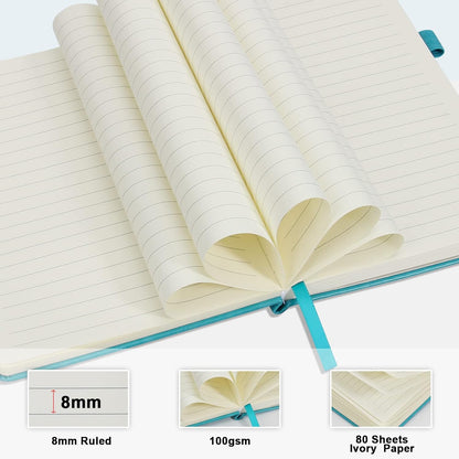 A5_Journal_Notebook,_Leather_Ruled_Notebooks_160_Pages_Diary_100gsm_Thick_Paper_Writing_Hardcover_Notebook_with_Pocket_for_Work_Men_Woman_8.4_x_5.7_in