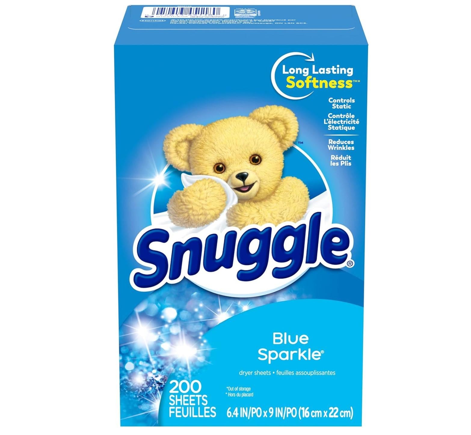 Snuggle_Fabric_Softener_Dryer_Sheets,_Blue_Sparkle,_200_Count