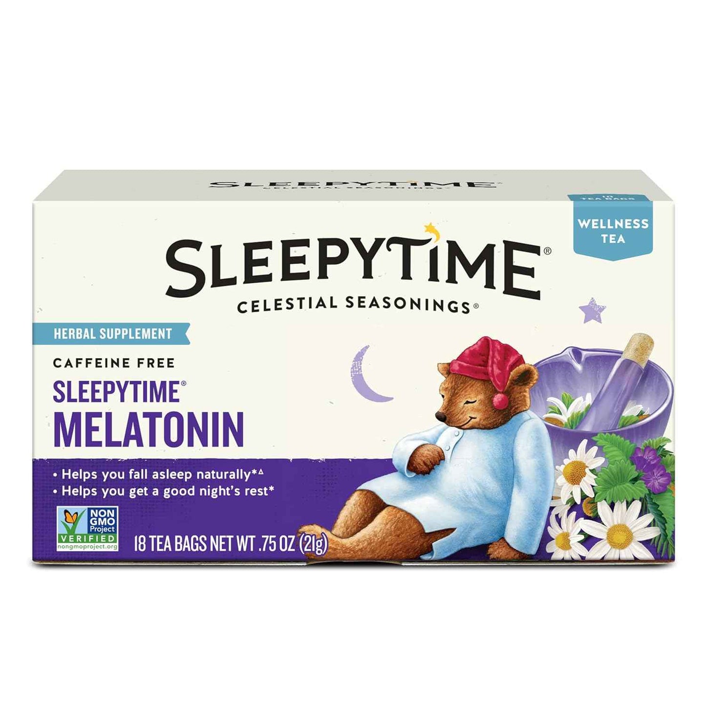 Celestial Seasonings Sleepytime Immune Herbal Tea – Simple, Stringless Tea Bags for Less Waste Living
