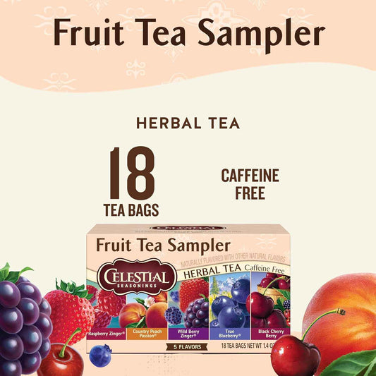 Celestial Seasonings Herbal Tea Sampler – Heartfelt Housewarming Gift Basket Addition for New Homeowners