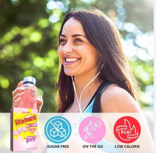 Starburst Singles To Go Zero-Calorie Cherry Powdered Water Flavorer for Mindful Meal Prep and Wellness Counters