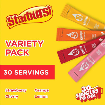 Starburst Singles To Go Zero-Sugar Cherry Water Flavor Packets for Study Spaces and Distraction-Free Library Sessions