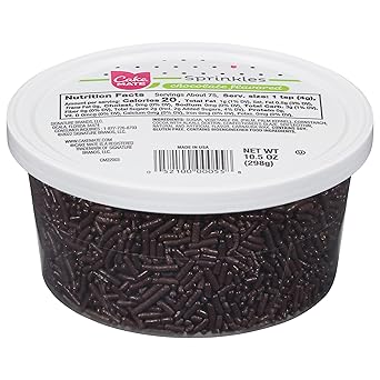 Cake Mate Rainbow Sprinkles – Eye-Catching Colorful Topping for Aesthetic Home Dessert Displays, Ice Cream Bars, and Pancake Stations, 10.5 oz