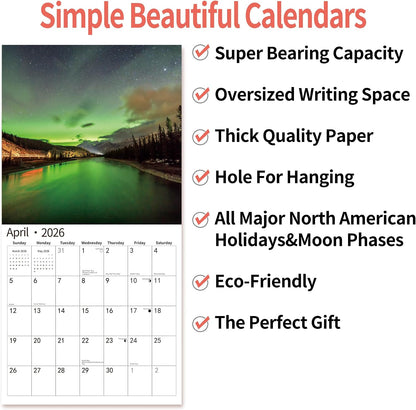 Calendars by LA Calendars 2026 Wall Calendar – Thoughtful Birthday Gift for Mom, 17-Month Planner for Her Home