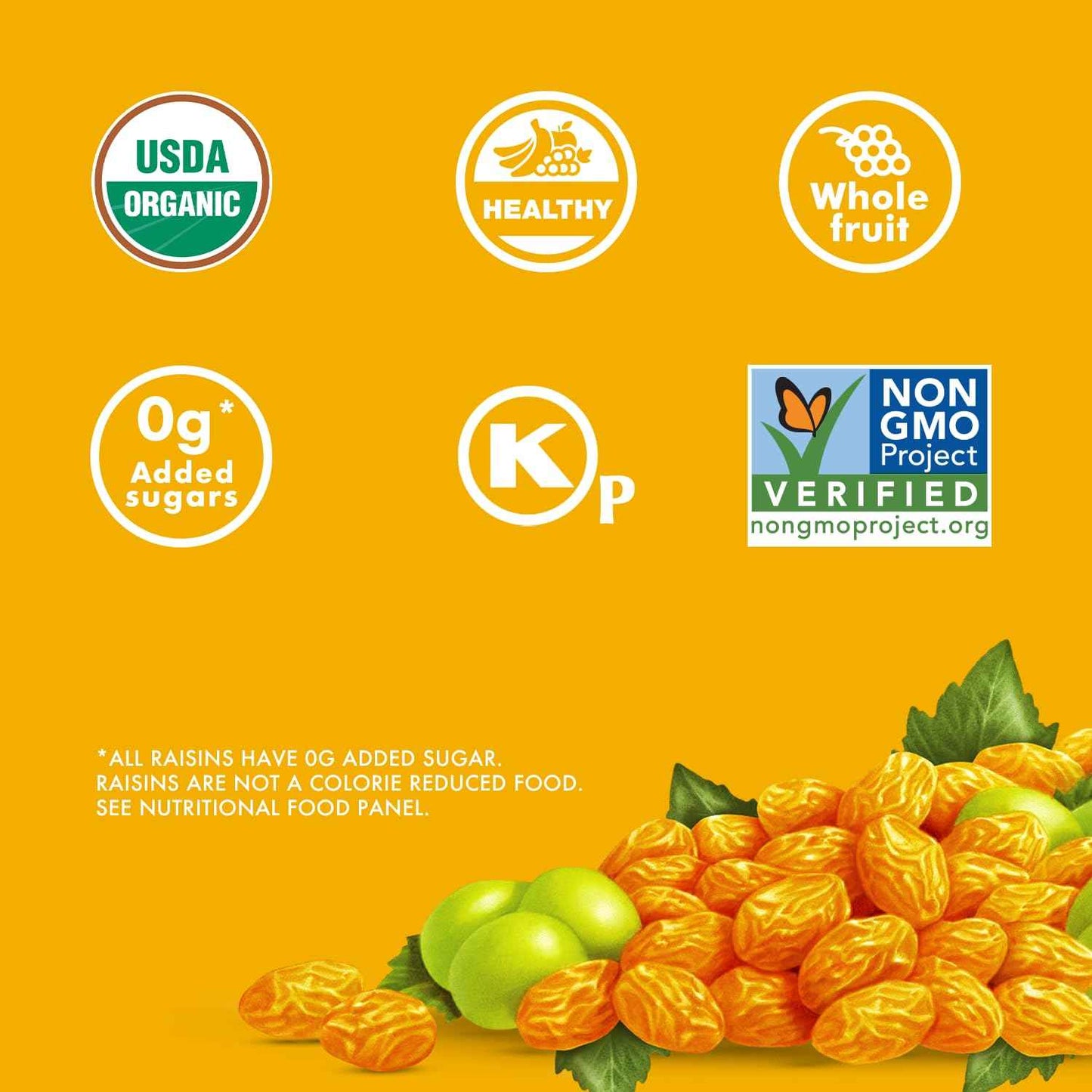 Sun-Maid California Golden Raisins – Wholesome No-Added-Sugar Snack for Clean-Eating Pantries