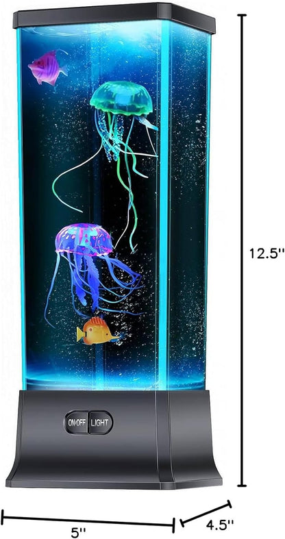 CALOVER Jellyfish Lamp – Modern Bedroom Accent Light, Color-Changing Glow for Cozy Home Ambiance