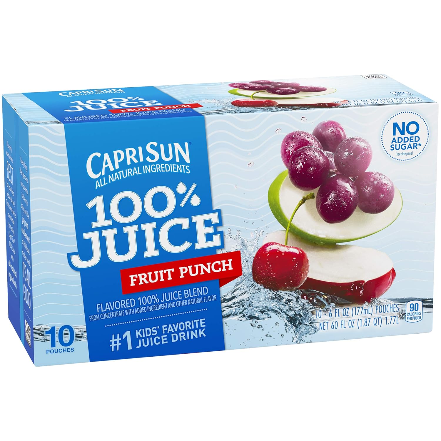 Capri Sun Fruit Punch Juice Pouches – Clean-Ingredient Drink Swap for Sodas and Juice Cocktails