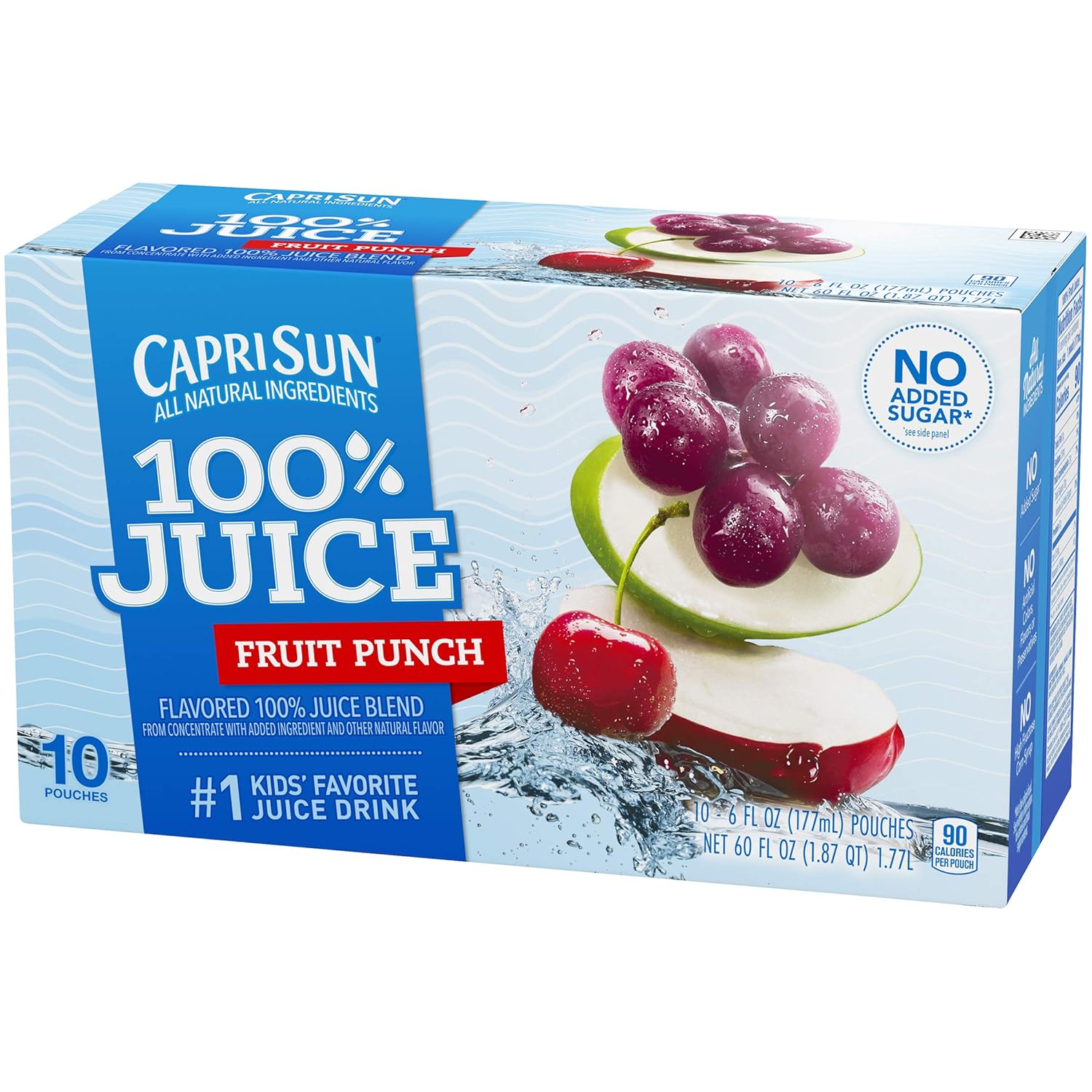 Capri Sun Fruit Punch Juice Pouches – Clean-Ingredient Drink Swap for Sodas and Juice Cocktails