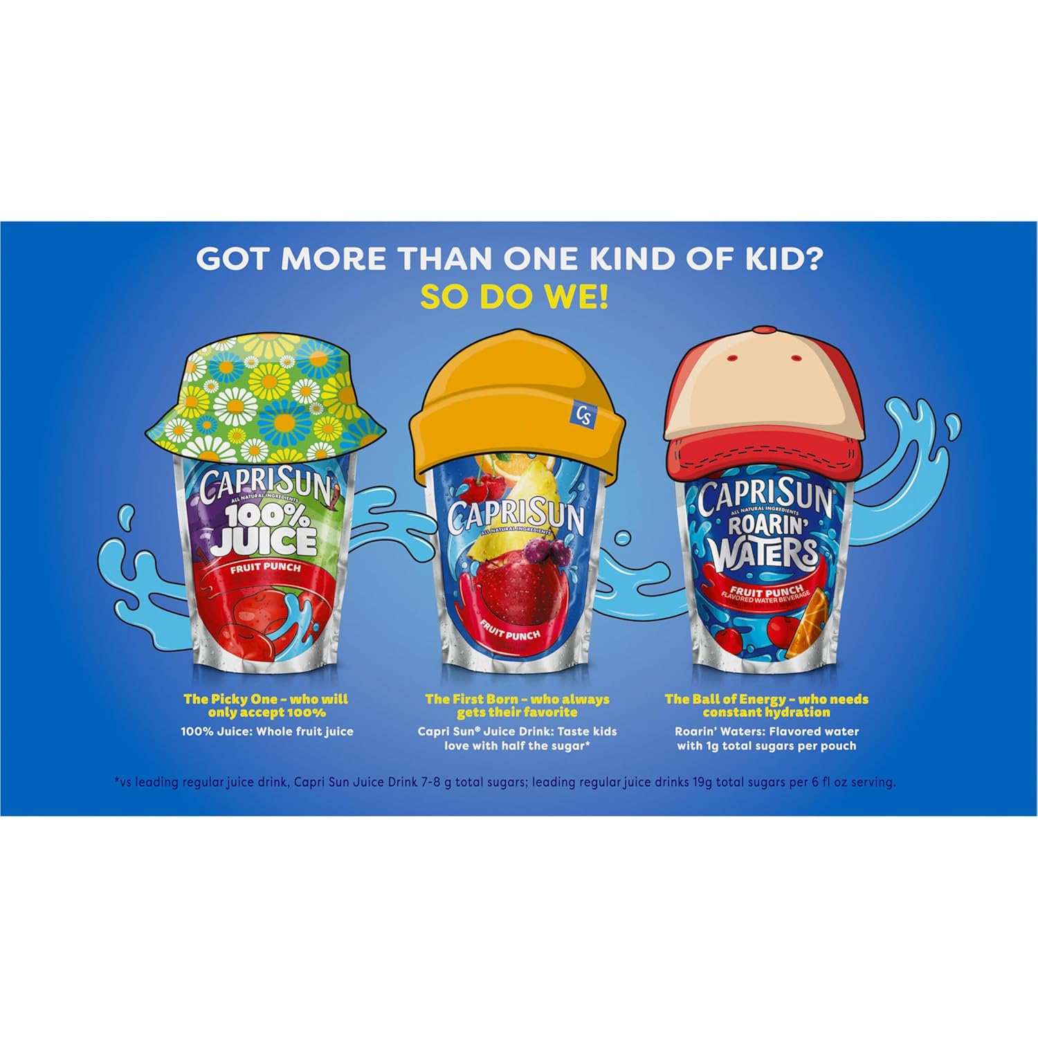 Capri Sun No Added Sugar Apple Juice Pouches – Clean-Label Beverage for Wellness-Minded Families, 10 Count 6 fl oz