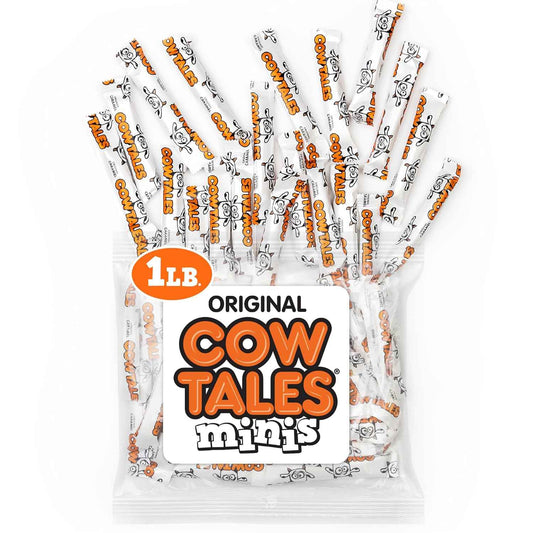 Goetze's Cow Tales Minis Vanilla Caramels – Thoughtful Care Package Candy for Military Service Members, 1 Pound