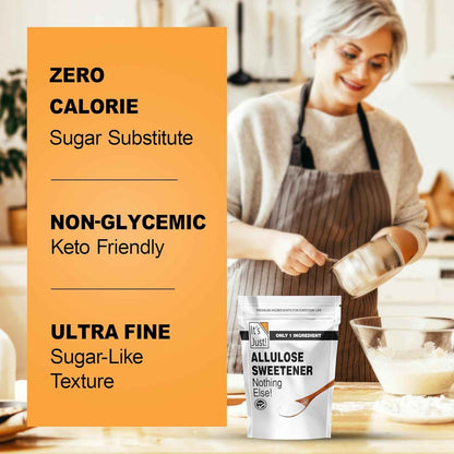 It's Just - Pure Allulose for Family Meal Prep, Safe Sugar Swap for Kids' Low-Sugar Baking