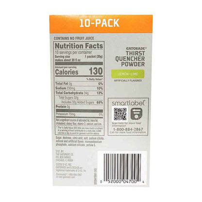 Gatorade Thirst Quencher Powder – Sideline Hydration for Youth Sports Practices & Games, 10 Single-Serve Sticks