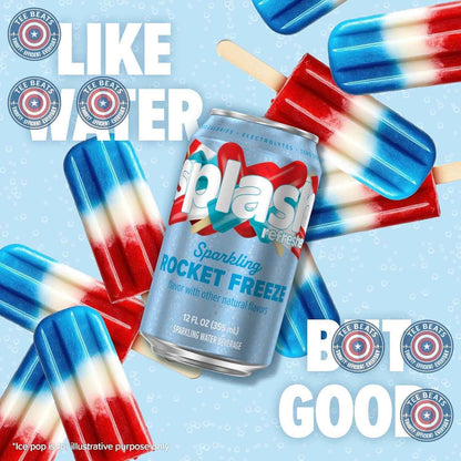 Splash Refresher Sparkling Water – Portable Picnic Beverage, Electrolyte Hydration for Outdoor Dining
