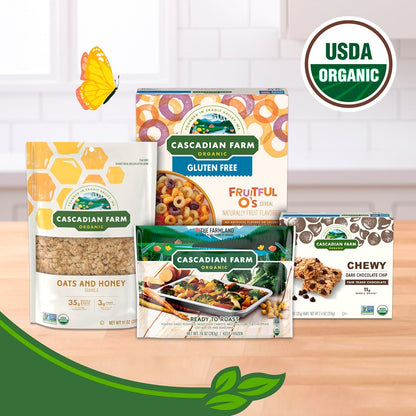 Cascadian Farm Organic Cinnamon Oat Clusters – Non-GMO Breakfast Cereal for Calm Pantry Rituals
