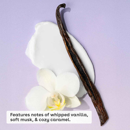 eos Cashmere Vanilla Cashmere Pre-Shave Scrub – Whipped Vanilla and Caramel Sugar Exfoliator for a Relaxing Fragrance Shower Ritual