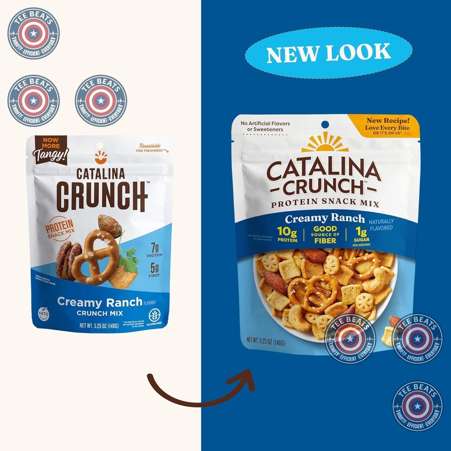 Catalina Crunch Protein Snack Mix - 10g Protein Savory Crunch for Playroom Snacking and Car Cup Holder Stash