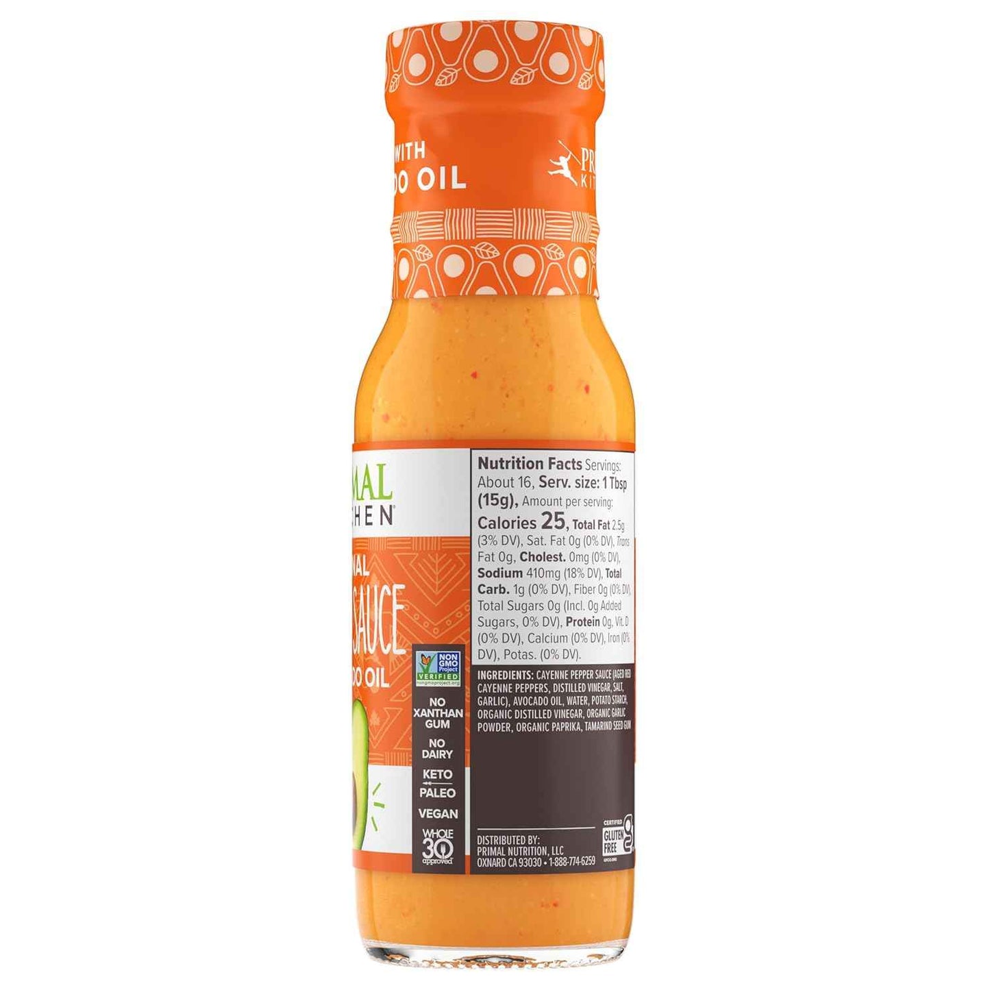 Primal Kitchen No Dairy Buffalo Sauce – Tailgate-Ready Buffalo Wing Sauce for Backyard Grill Nights