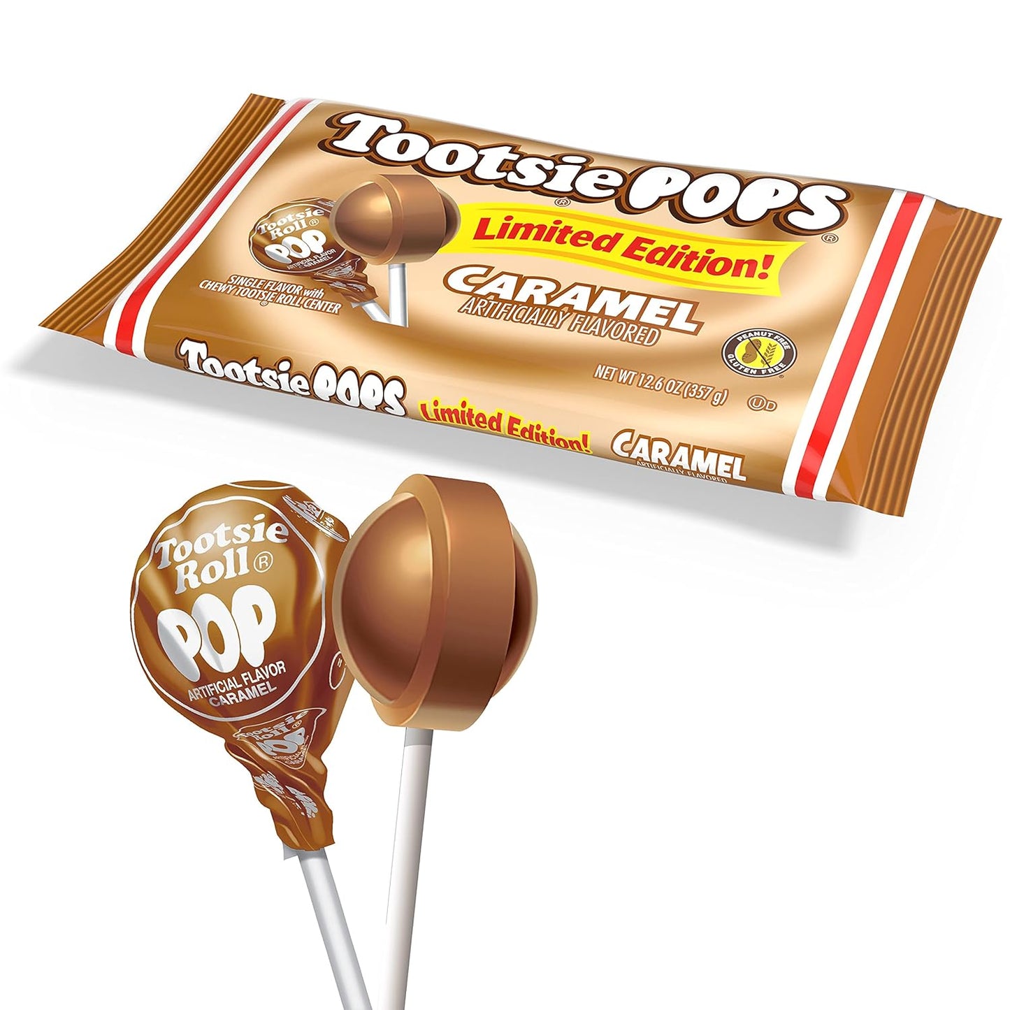 Tootsie_Pops_Limited_Edition_Individually_Wrapped_Single_Flavor_Lollipops_with_Tootsie_Roll_Center,_Caramel_-_12.6_Ounce_Snack_Candy