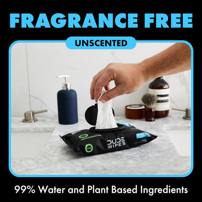 DUDE_Wipes,_3_Pack,_144_Wipes,_Unscented_Extra-Large,_Vitamin-E_&_Aloe_for_at-Home_Use,_Septic_and_Sewer_Safe_Toilet_Aloe_Vera_Cleaning_Napkin