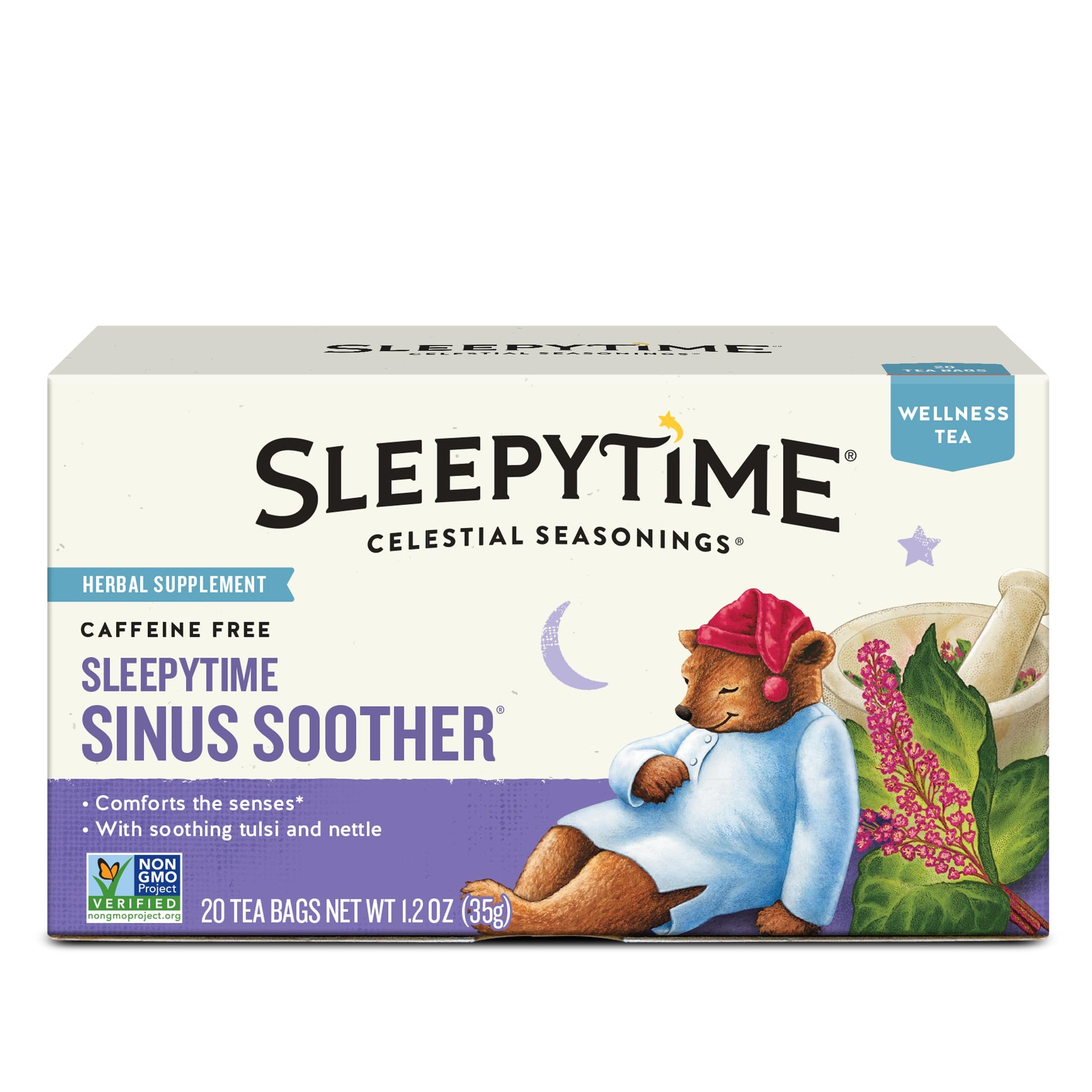 Celestial Seasonings Sleepytime Immune Herbal Tea – Simple, Stringless Tea Bags for Less Waste Living