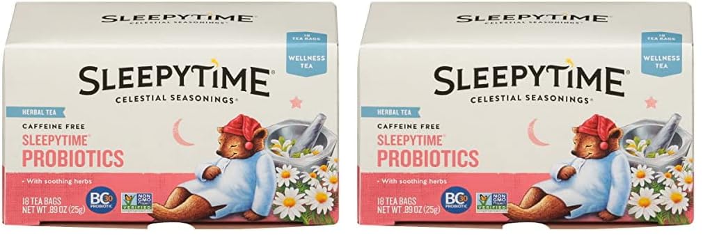 Celestial Seasonings Sleepytime Immune Herbal Tea – Simple, Stringless Tea Bags for Less Waste Living