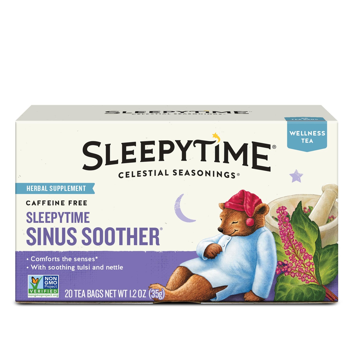 Celestial Seasonings Sleepytime Immune Herbal Tea – Simple, Stringless Tea Bags for Less Waste Living