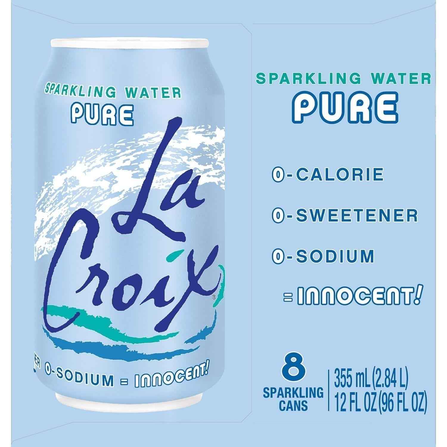 La Croix Sparkling Water Strawberry Peach – Lightweight Aluminum Can for Camping Coolers