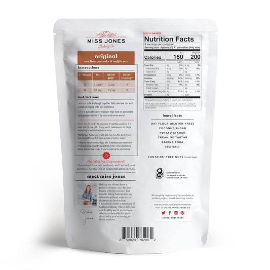 certified gluten-free 100% whole grain oat flour base
