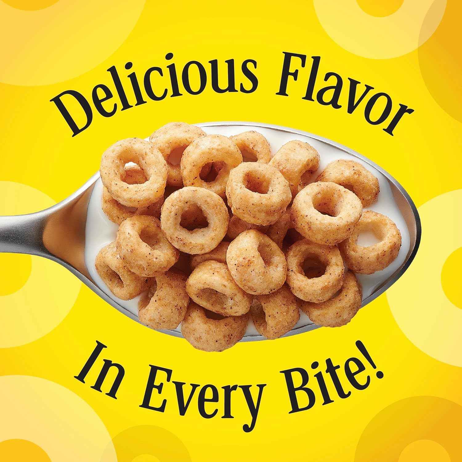 Cheerios Protein Cereal, Cinnamon – Clean-Label Pantry Staple for Self-Care Breakfasts, Family Size 15 oz