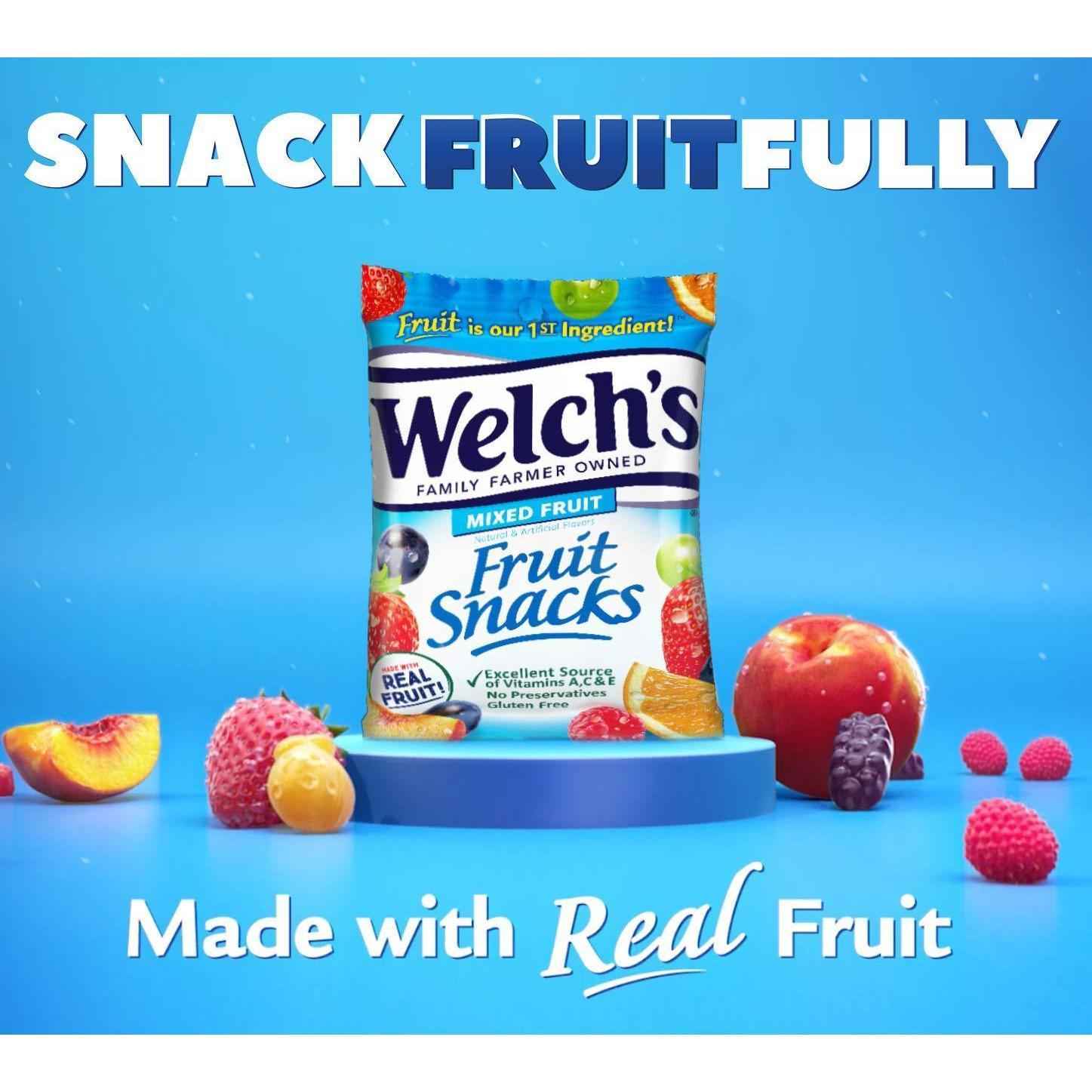 Welch's Fruit Snacks Bulk Variety Box – Gluten-Free, Fat-Free 0.8oz Single-Serve Pouches Safe for Nursery, Playroom, and Kids' Lunches