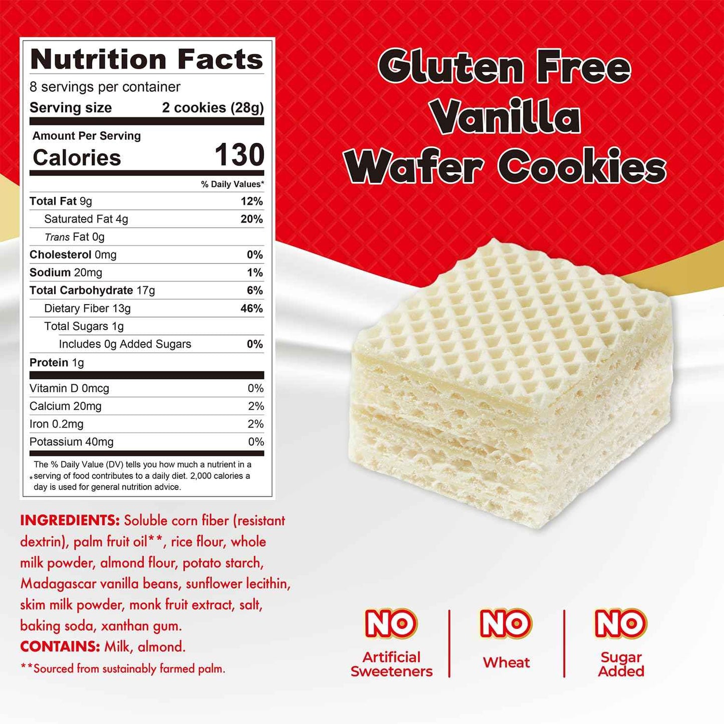 ChocZero Sugar Free Wafer Cookies – Prebiotic Fiber Treat for Gut-Health Snack Rituals