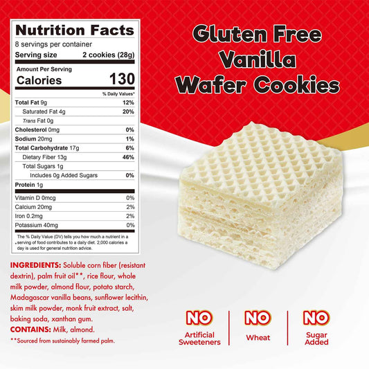 ChocZero Sugar Free Wafer Cookies – Prebiotic Fiber Treat for Gut-Health Snack Rituals